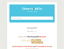 Tablet Screenshot of cheersable.com